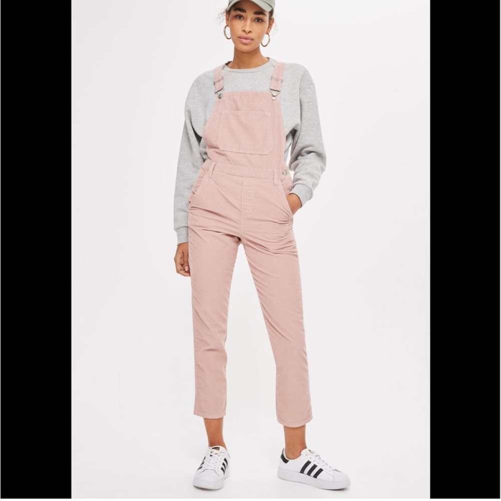 Pink corduroy Topshop Overall, sz 8